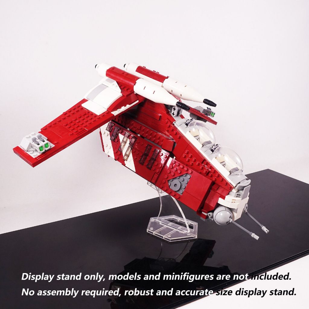 ขาตั้งจอแสดงผลสําหรับ 75354 Coruscant Guard Gunship ขาตั้งอะคริลิค 3D หนึ่งเดียวเท่านั้น
