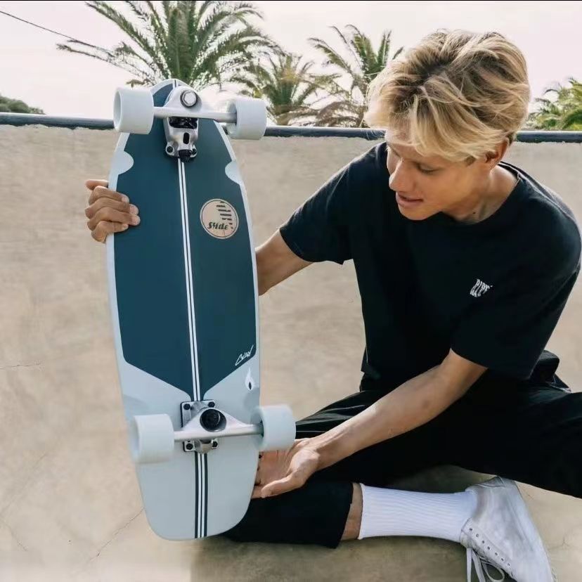 SLIDE SKATEBOAR SURF SKATEBOARD 4 WHEEL PRO SURF TRAINING SKATEBOARD