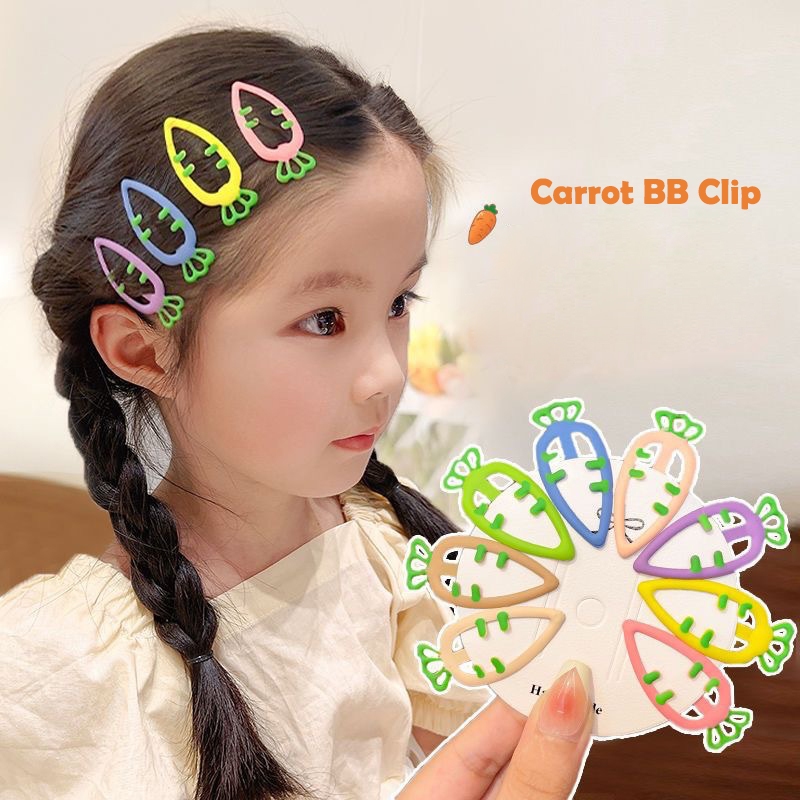 กิ๊บติดผม รูปแครอท และผลไม้ สีแคนดี้ สําหรับผู้หญิง