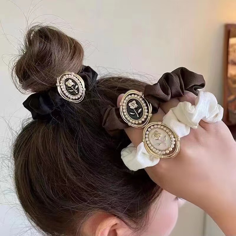 ยางรัดผม อะคริลิค สามมิติ แวววาว ยืดหยุ่น เครื่องประดับผม ยางรัดผม ผ้าโพกศีรษะ เชือกรัดผม ผู้หญิง อารมณ์ เรียบง่าย ทั้งหมด-