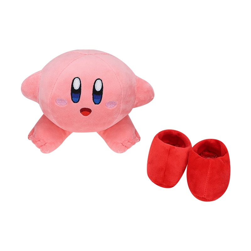 ตุ๊กตานุ่ม รูปการ์ตูนญี่ปุ่น Nintendo Game Kirby:Star Allies Big Feet Kirby Shoe Can Be Worn ขนาด 16 ซม. เหมาะกับของขวัญคริสต์มาส ของเล่นสําหรับเด็ก