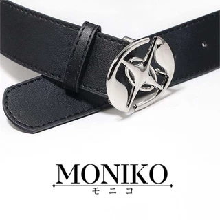 MONIKO เข็มขัด เข็มขัดสไตล์ยุโรปและอเมริกา ประดับเข็มขัด ไม่จำกัดเพศ
