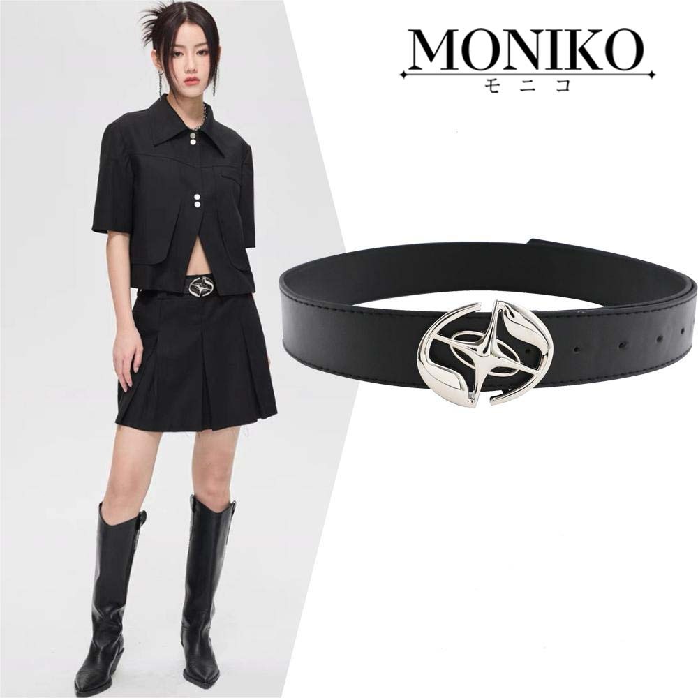 MONIKO เข็มขัด เข็มขัดสไตล์ยุโรปและอเมริกา ประดับเข็มขัด ไม่จำกัดเพศ