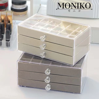 MONIKO กล่องเก็บเครื่องประดับ กล่องเก็บเครื่องประดับหลายชั้น
