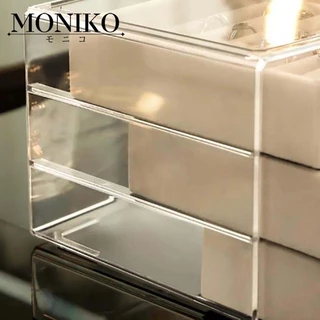 MONIKO กล่องเก็บเครื่องประดับ กล่องเก็บเครื่องประดับหลายชั้น