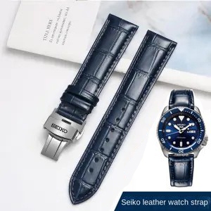 Seiko seiko สายนาฬิกาข้อมือ หนังวัวแท้ SRPD63K1 SPB045J1 ตัวผู้ 16 มม. 18 มม. 19 มม. 20 มม. 21 มม. 2