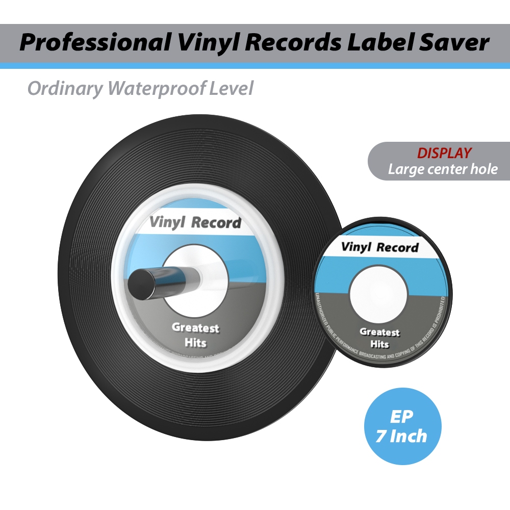 Lp แคลมป์หนีบแผ่นเสียงไวนิล อะคริลิค กันน้ํา พร้อมที่จับ สําหรับทําความสะอาด 7-12 นิ้ว