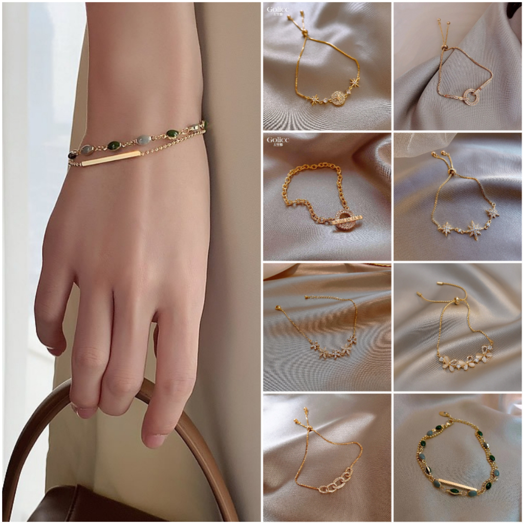 สร้อยข้อมือสไตล์เกาหลี การออกแบบหรูหรา สีแดงสำหรับ 여성 ดีไซน์พิเศษและสวมใส่ง่าย