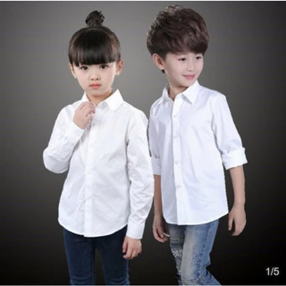 [แถมโบว์หูกระต่าย ฟรี!]เสื้อเชิ๊ตเด็ก เสื้อเด็ก เชิ๊ตเด็กใน