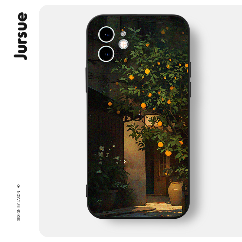 JURSUE เคสไอโฟน เคสซิลิโคนนุ่มกันกระแทกน่ารักตลก เคสโทรศัพท์ สีดำ Compatible for iPhone 16 15 14 13 12 11 Pro Max SE 2020 X XR XS 8 7 Plus พลัส XYAB57