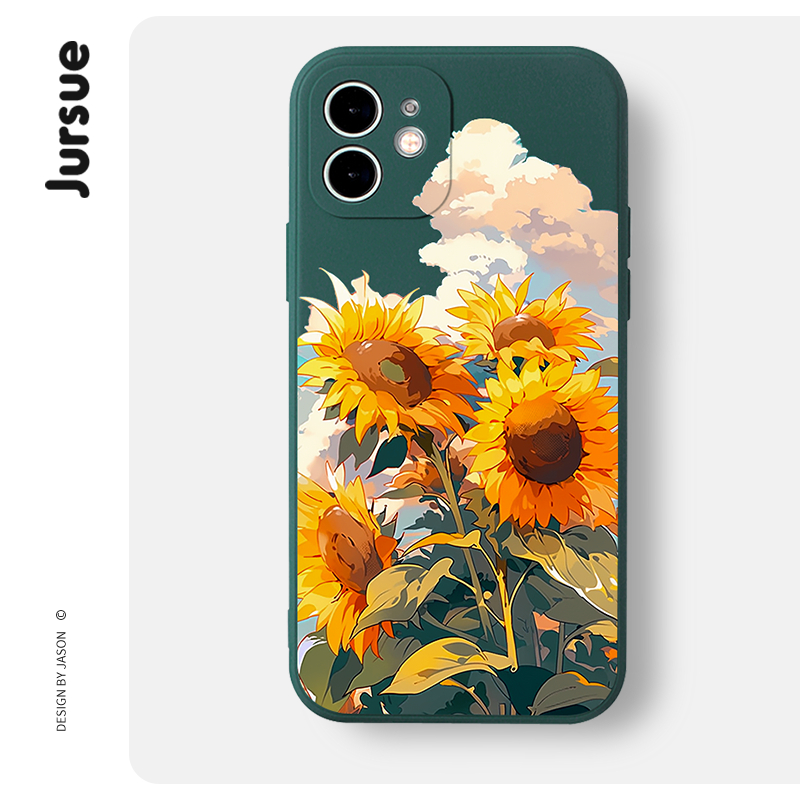 JURSUE เคสไอโฟน เคสซิลิโคนนุ่มกันกระแทกน่ารักตลก เคสโทรศัพท์ Compatible for iPhone 17 16 15 14 13 12 11 Pro Max SE 2020 X XR XS 8 7 Plus พลัส XYAB22