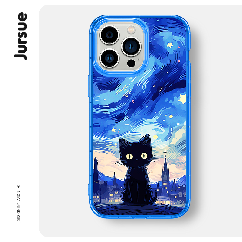 JURSUE เคสไอโฟน เคสซิลิโคนนุ่มกันกระแทกการ์ตูนน่ารักตลก เคสโทรศัพท์ Compatible for iPhone 16 15 14 13 12 11 Pro Max SE 2020 X XR XS 8 7 พลัส XYH2320