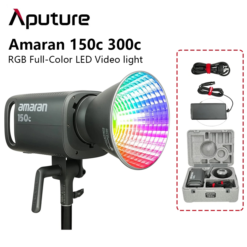 Aputure Amaran ไฟสตูดิโอ LED 300c 150c RGB 2500K-7500K สําหรับถ่ายภาพ