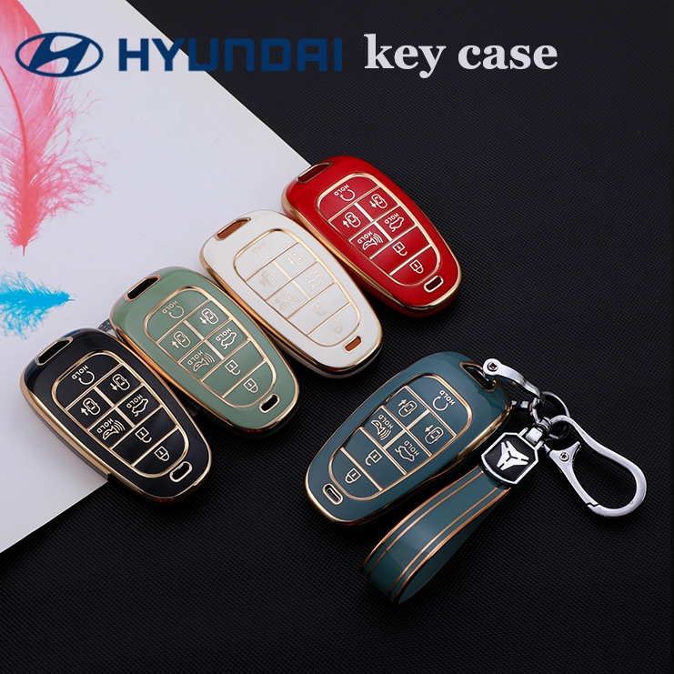 เคสกุญแจรีโมท hyundai 6 ปุ่ม staria tucson ปลอกกุญแจเคสกุญแจรถสําหรับ hyundai