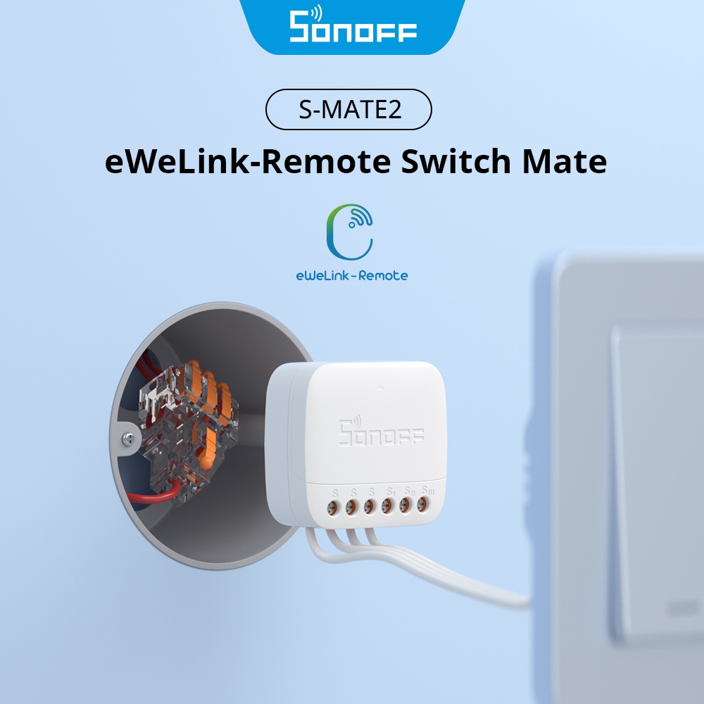 Sonoff S-MATE2 Extreme Switch Mate eWeLink รีโมตคอนโทรลผ่านสวิตช์อัจฉริยะ สําหรับสมาร์ทโฮมทํางานร่วมกับ Alexa Google Home IFTTT