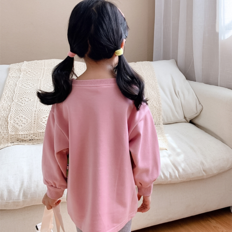 honeywears⚡️พร้อมส่ง⚡️เสื้อยืดแขนยาวกางเกงขายาว ชุดแฟชั่นสำหรับเด็ก สองชิ้น ลายการ์ตูนน่ารัก งานดี ใส่สบาย - รูปที่ 2