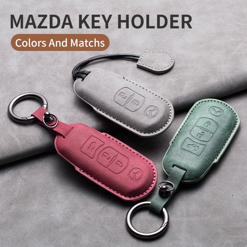 ใหม่ เคสกุญแจรีโมทรถยนต์ แบบหนัง แฟชั่น สําหรับ Mazda CX-3 CX-4 CX-5 CX-7 CX-9 Mazda 3 Axela 6 Gh Gj Demio Bk BM BN BP