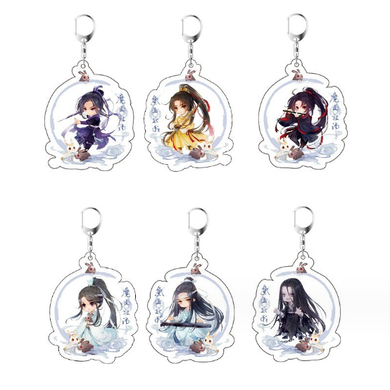 พวงกุญแจอะคริลิคใส ลายการ์ตูนอนิเมะ สองด้าน