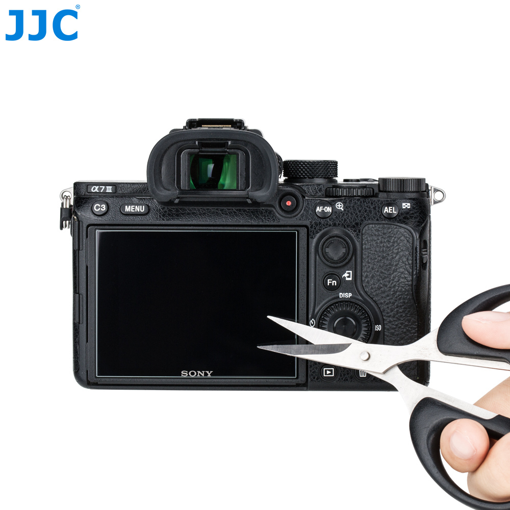 JJC Sony กระจกนิรภัยป้องกันหน้าจอกล้องสำหรับ ZV-1 II ZV-1F ZV-E10 ZV-E1 a7R V a7 IV a7S III a7C II a7CR a1 a9 a6700 a6000 a6100 a6300 a6400 a6600 a5000 RX100 VII VI V VA IV FX30 FX3  ZV1 ZVE1 A7R5 A7M4 A7M3 A7R4 A7R3 A7R2 A7S3 A7S2 RX100M7 RX100M6 RX100M5
