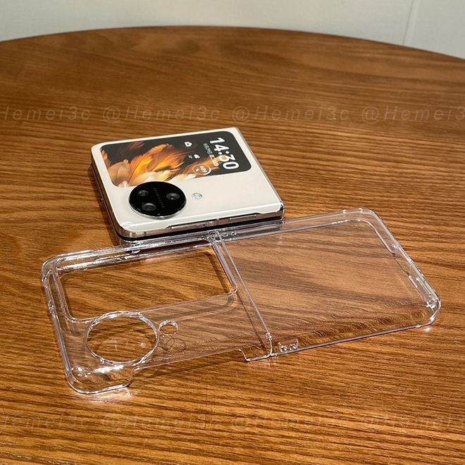 สําหรับ OPPO Find N3 Flip พลิก เคสใส บางเฉียบ แข็ง PC เคสโทรศัพท์