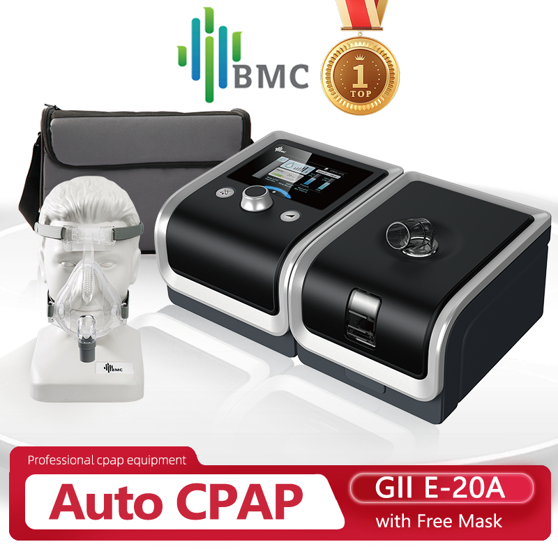 Bmc GII Auto CPAP APAP E-20A พร้อมเครื่องหน้ากาก สําหรับการป้องกันการนอนกรน การบําบัดโรคนิวเคลียด
