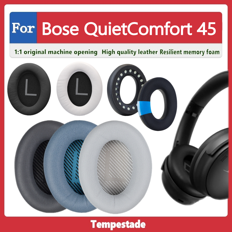 แผ่นฟองน้ําครอบหูฟัง แบบเปลี่ยน สําหรับ Bose QuietComfort45 qc45