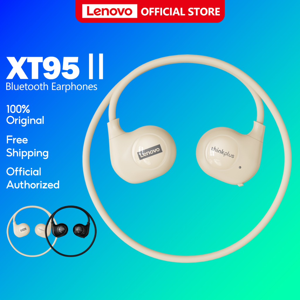 Lenovo XT95 Plus XT95Ⅱ Bluetooth Earphones Wireless Earphone หูฟังบลูทูธไร้สาย HD เสียงสเตอริโอ HIFI พร้อมไมโครโฟน กันน้ํา กันเหงื่อ อายุการใช้งานแบตเตอรี่ยาวนาน Bluetooth5.3