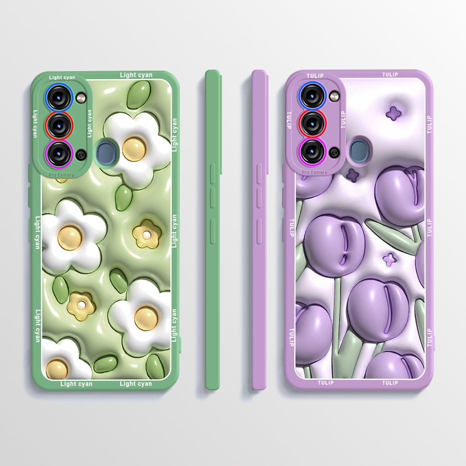 เคสโทรศัพท์มือถือแบบนิ่ม กันกระแทก ลายดอกไม้ สําหรับ Itel Vision 3 P38 S17 S661L
