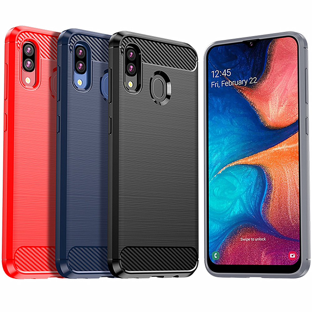 เคส Samsung A30 case เกรดสูง คาร์บอนไฟเบอร์ อ่อนนุ่ม เคสมือถือ เคสโทรศัพท์ Samsung Galaxy A30