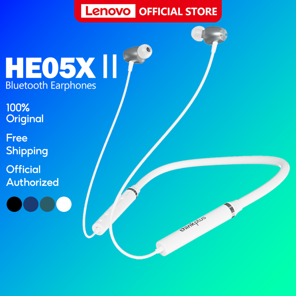 Lenovo HE05X II หูฟังอินเอียร์บลูทูธ 5.0 ไร้สาย IPX5 พร้อมไมโครโฟน TWS