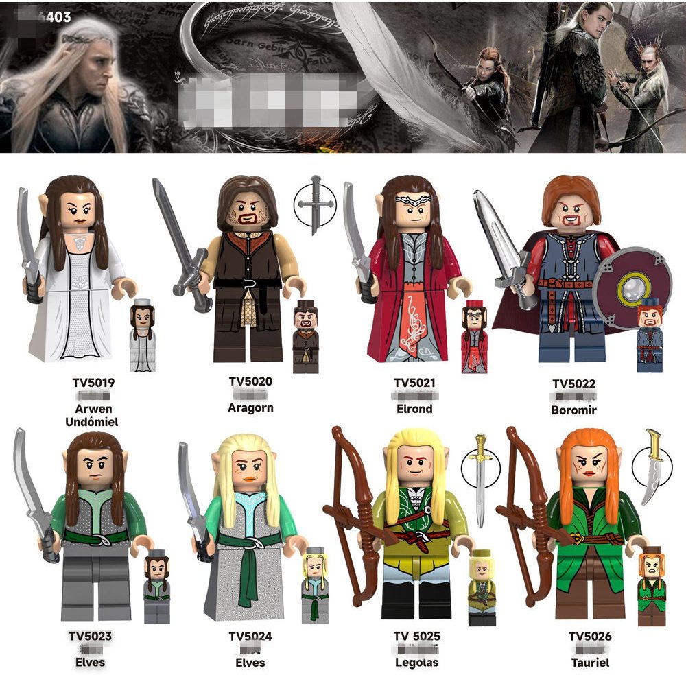 ของเล่นบล็อก ฟิกเกอร์ Lord of Ring Elves TV6403