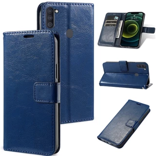 เคส Samsung A11 M11 SM-A115F/DS SM-A115F SM-A115M SM-A115M/DS SM-A115U SM-A115A SM-A115AZ กระเป๋าสตางค์หนังศูนย์พร้อมฝาครอบเชือกกันกระแทกและกระเป๋าสตางค์แบบพับกันกระแทกและกระเป๋าสตางค์แบบพับได้