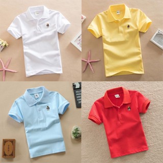 เสื้อคอปกเด็ก เสื้อโปโลผ้าฝ้าย  ผ้านุ่ม งานดี