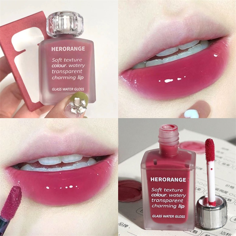 Herorange Hydrating 3D Mirror Lip Glaze Moisturizing 3g