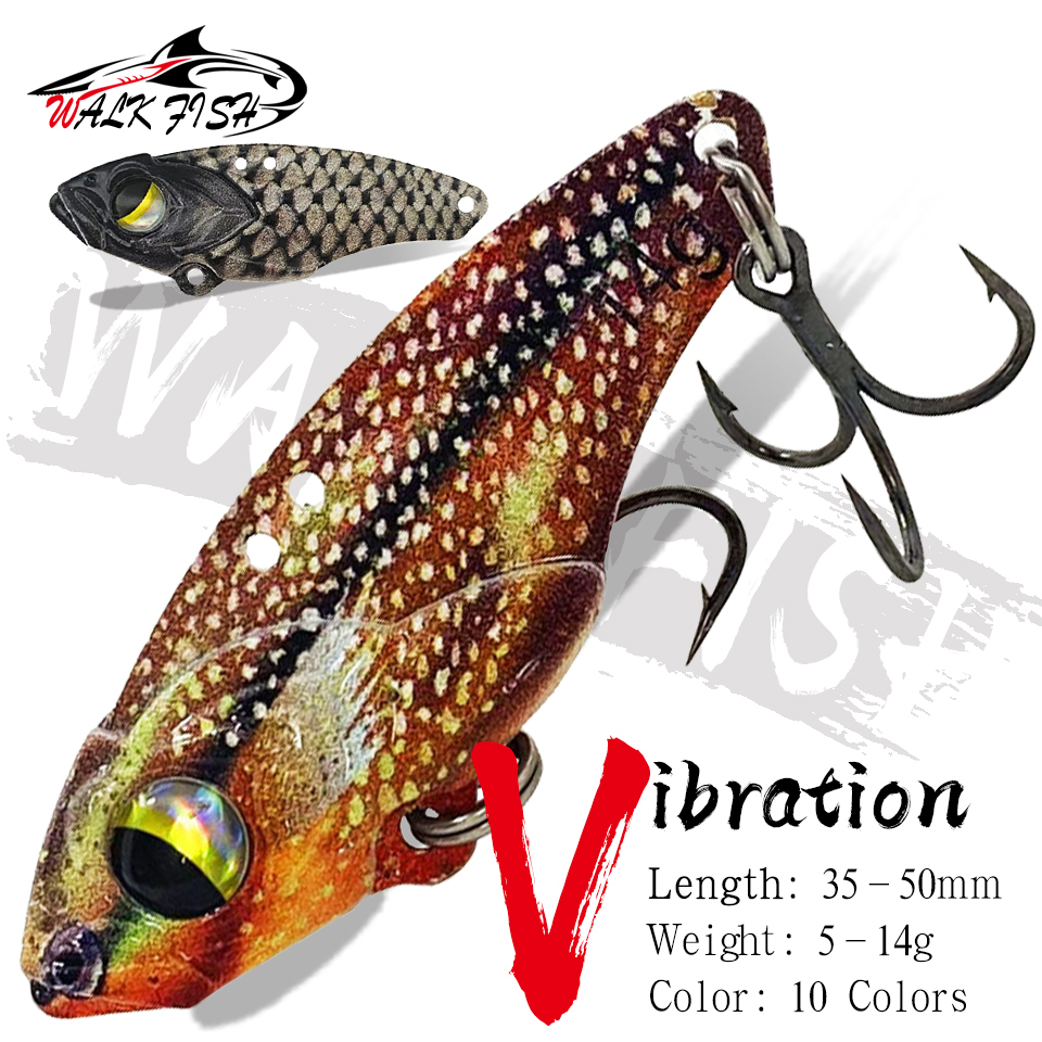 Walk FISH เหยื่อตกปลาประดิษฐ์ ตา 3D 10 กรัม 14 กรัม 1 ชิ้น