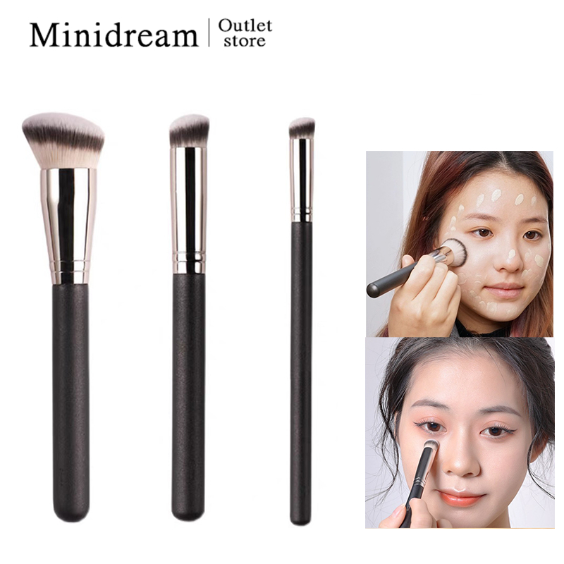 แปรงคอนซีลเลอร์ ขนแปรงนุ่ม ทนทาน ไร้แป้ง สําหรับผู้เริ่มต้น