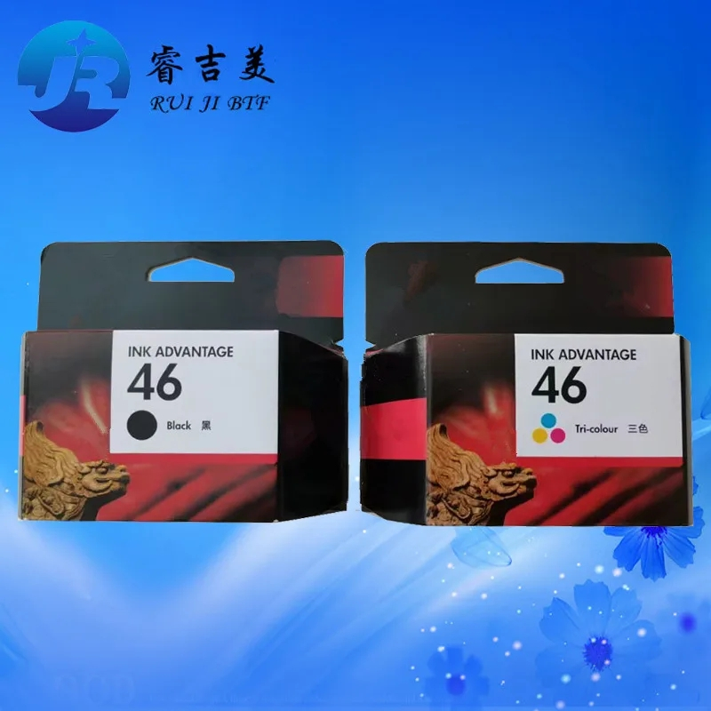 100% ใหม่ Original 46 ตลับหมึกสําหรับ HP 2520hc 2020hc 2029 2529 4729 หัวพิมพ์