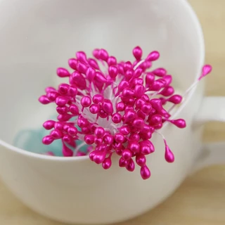 55 มม.ดอกไม้ประดิษฐ์ Stamens Multi สีชีฟองดอกไม้ DIY เครื่องประดับทําด้วยมือหัตถกรรมอุปกรณ์เสริม 120-150 ชิ้นต่อแพ็ค