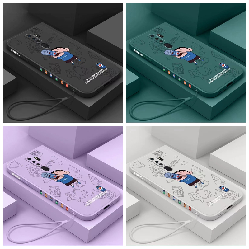 เคส Samsung A05 A05S A15 A54 5G A34 5G A24 5G A25 5G S23 FE Straight Edge 90 ° Crayon Shinchan Silicone Case โทรศัพท์มือถือ