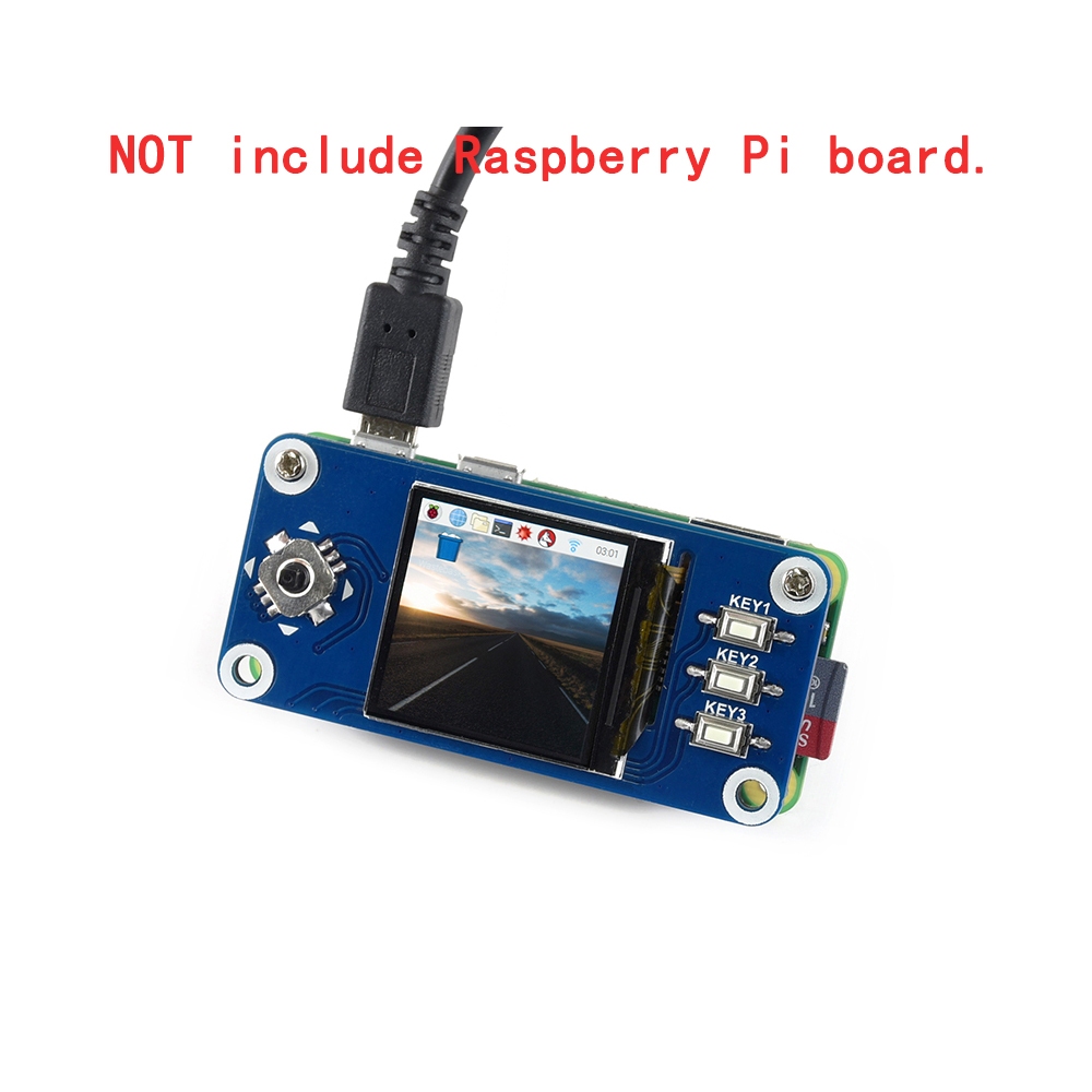 1.3inch หน้าจอ 240X240 SPI LCD Display Screen Monitor Module HAT Kit for RasPi RPI Raspberry Pi 0 Ze