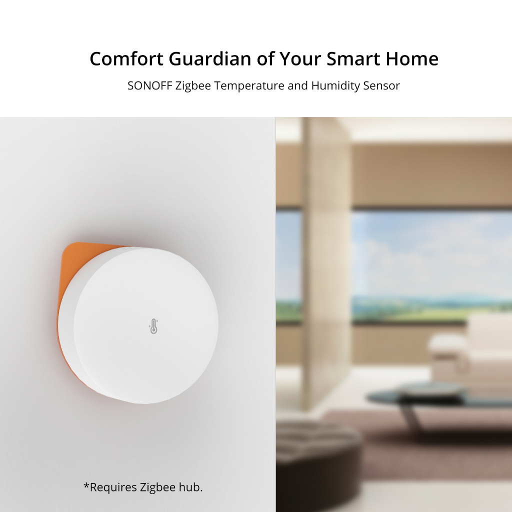 Sonoff SNZB-02P Zigbee เซนเซอร์วัดอุณหภูมิความชื้น ความแม่นยําสูง ผ่าน eWeLink ทํางานร่วมกับเกตเวย์หลายตัว