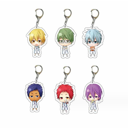 พวงกุญแจอะคริลิค จี้บาสเก็ตบอล Kuroko Tetsuya Vulcan Daigou Hyuga