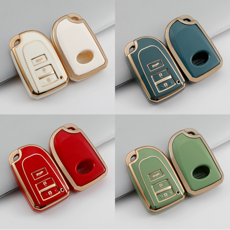 Toyota เคสกุญแจรีโมท vios yaris ฝาครอบกุญแจ toyota พวงกุญแจ