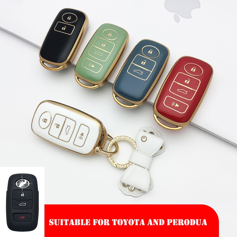 เคสกุญแจรีโมทรถยนต์ สําหรับ Toyota Perodua Daihatsu yaris ativ 2022 23