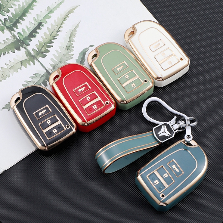 Toyota เคสกุญแจรีโมท vios yaris ฝาครอบกุญแจ toyota พวงกุญแจ