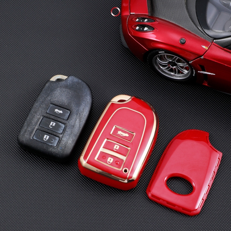 Toyota เคสกุญแจรีโมท vios yaris ฝาครอบกุญแจ toyota พวงกุญแจ
