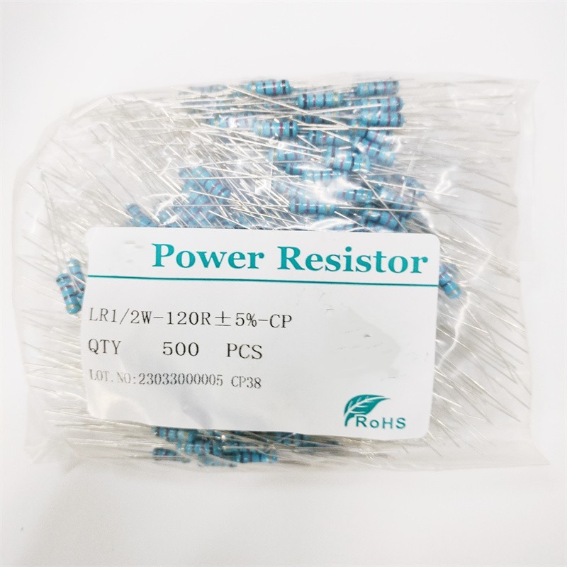 200pcs 1/2W ตัวต้านทานฟิล์มคาร์บอน 0.5W 5% 1R - 10M 0R 10R 100R 220R 330R 1K 2.2K 4.7K 10K 22K 47K 1