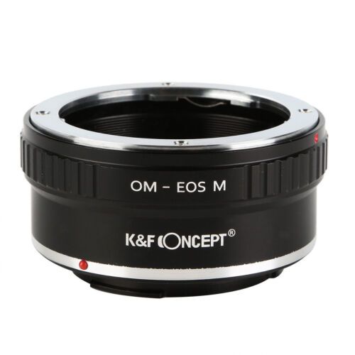 K&amp;f อะแดปเตอร์เมาท์เลนส์กล้อง สําหรับเลนส์เมาท์ Olympus OM เป็นกล้อง Canon EOS M M3 M5 M10 M2