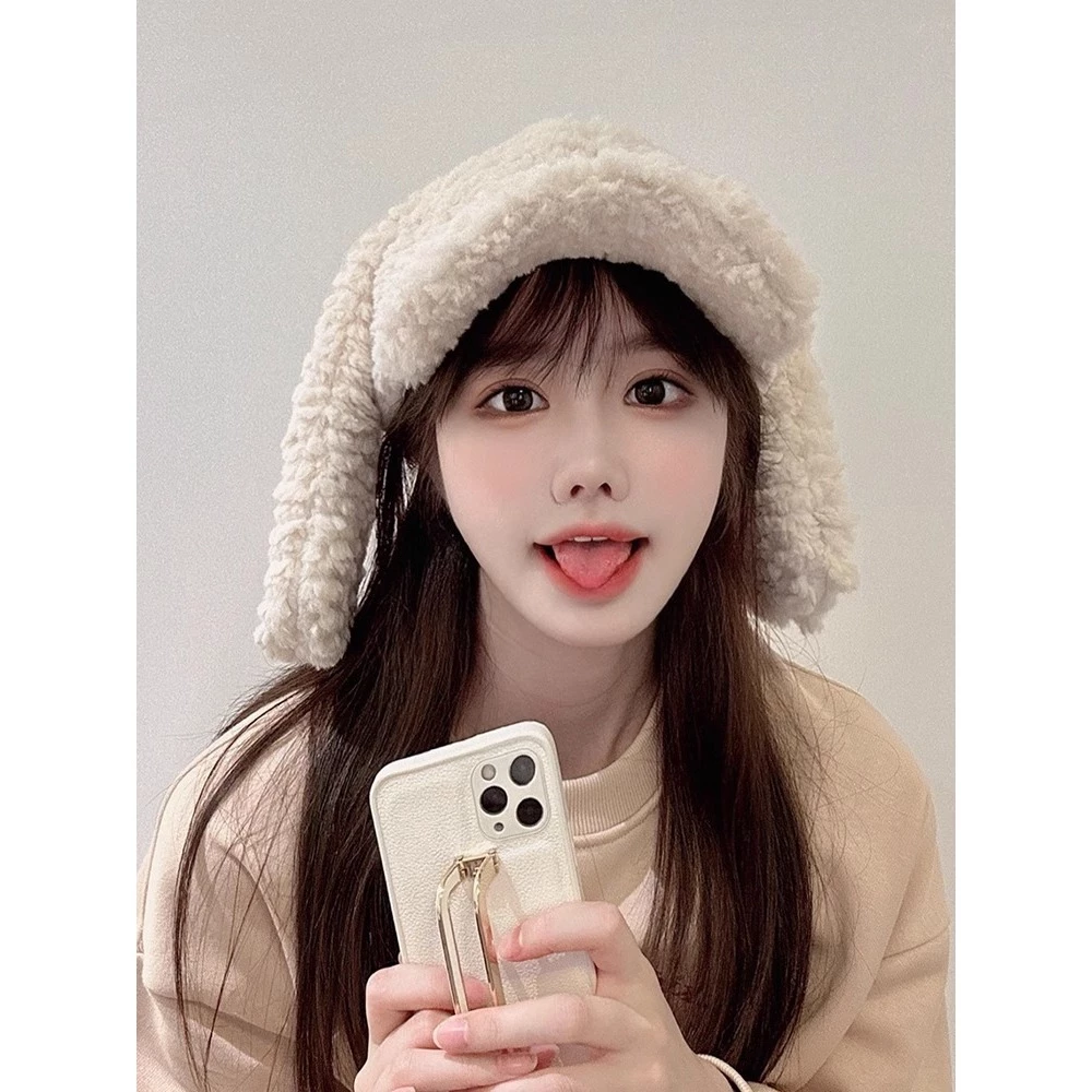 หมวกเบสบอลผ้ากำมะหยี่แต่งหูกระต่าย thumbnail 4