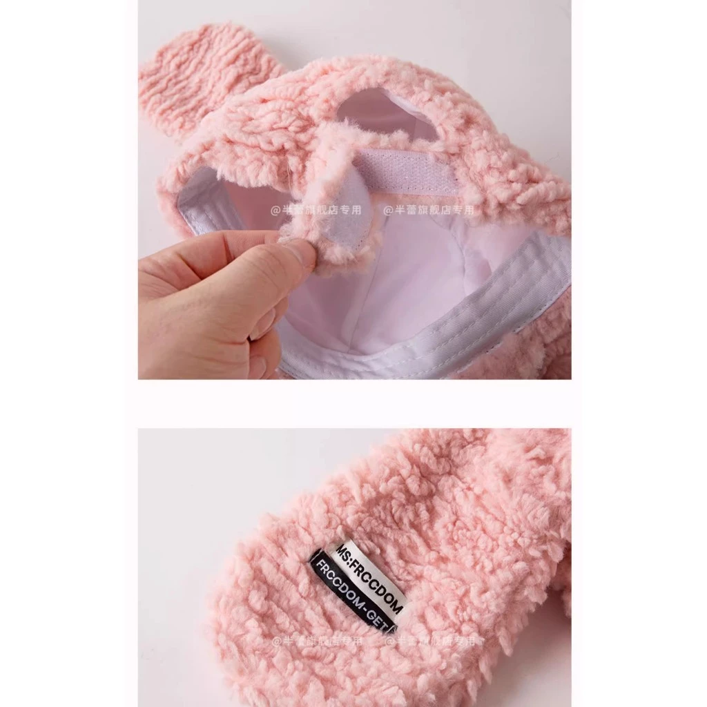 หมวกเบสบอลผ้ากำมะหยี่แต่งหูกระต่าย thumbnail 9